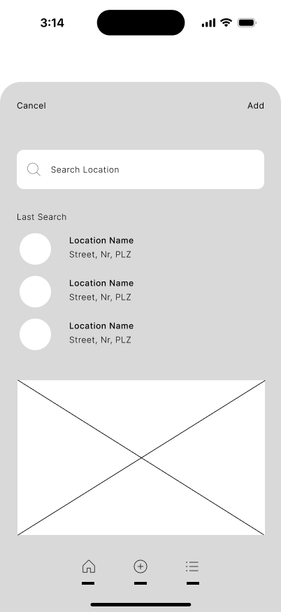 Add location wireframe of Little Wins